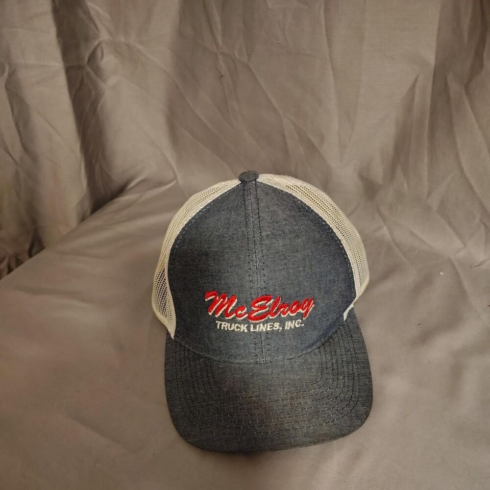Unbranded Men's Grey and Blue Hat